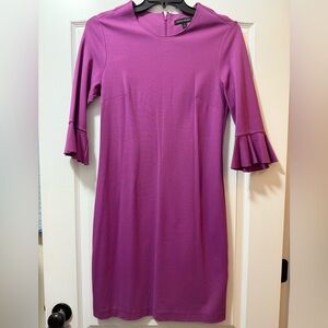 Banana Republic Magenta Long Sleeve Dress